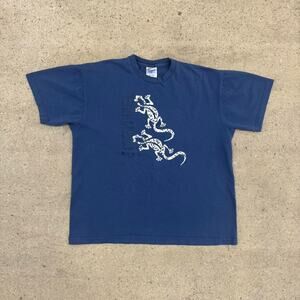 Vintage Y2k Cozumel Mexico Gecko Nature Blue T Shirt Size XL3